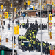 Police deploy to clear demonstrators against Covid-19 mandates in Ottawa on February 18, 2022. - Canadian police on Thursday began a massive operation to clear the trucker-led protests against Covid health rules clogging the capital for three weeks, with several arrests made.